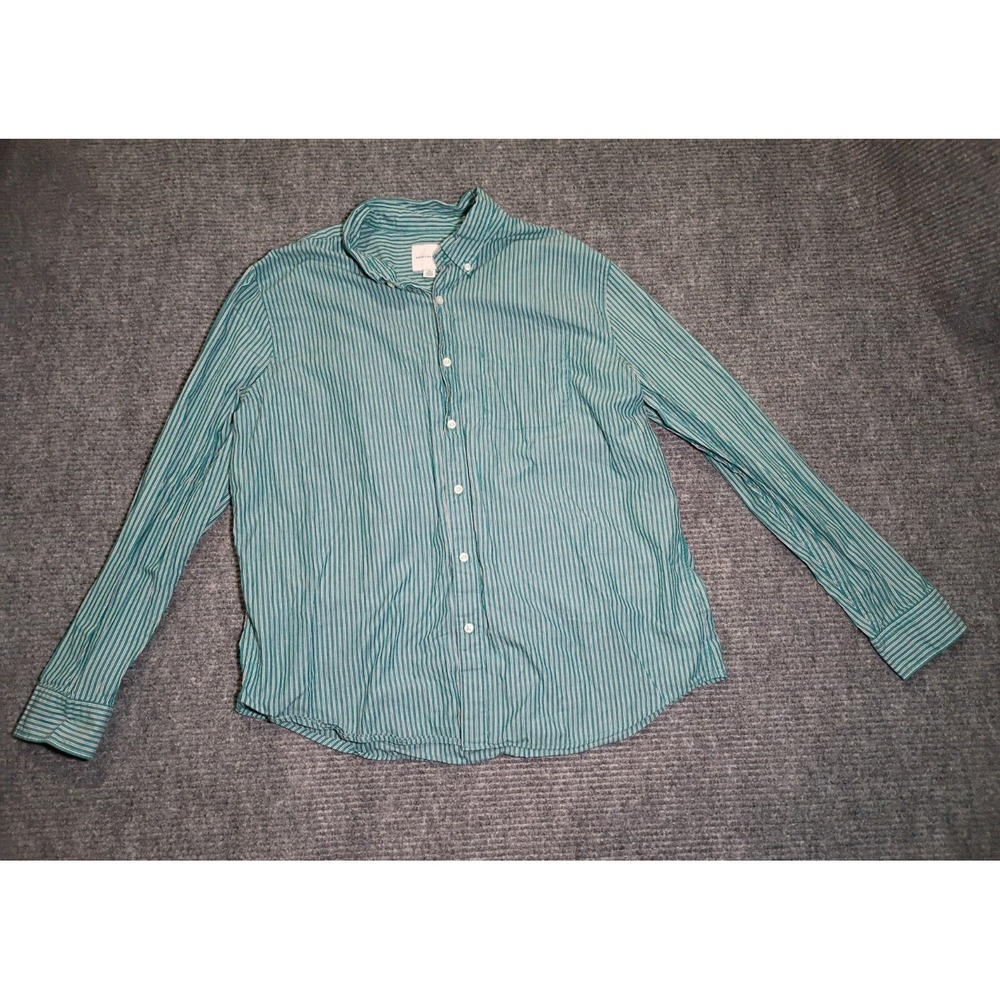 American Eagle Men's Striped Long Sleeve Button‎ Down Shirt Size XXL